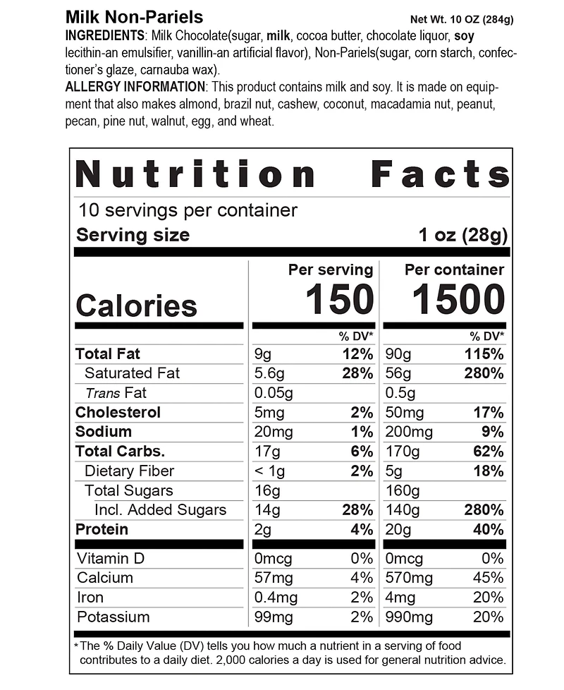 Betsy Ann Chocolates Traditional Milk Non Pareils and Gourmet Malted Milk Balls, 10 oz.