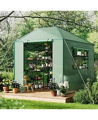 gaomon Pop-Up Greenhouse with Durable Pe Cover, Grow Tent for All Seasons Indoor Outdoor Plants