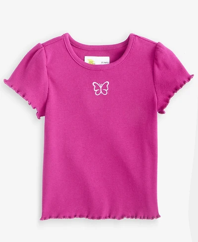 Epic Threads Toddler Girls' 12M-5T Puff-Sleeve Ribbed T-Shirt, Macy's Exclusive