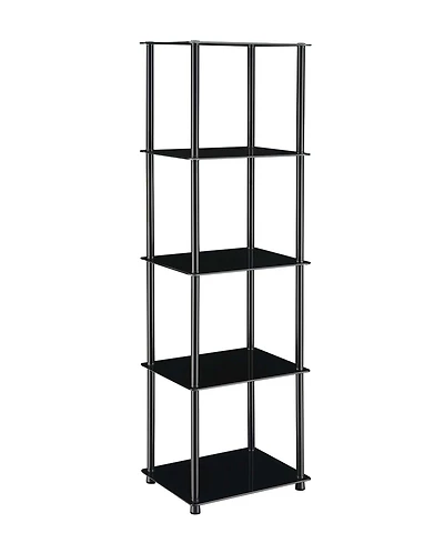 Convenience Concepts 15.75" Glass Designs2Go Classic 5 Tier Tower