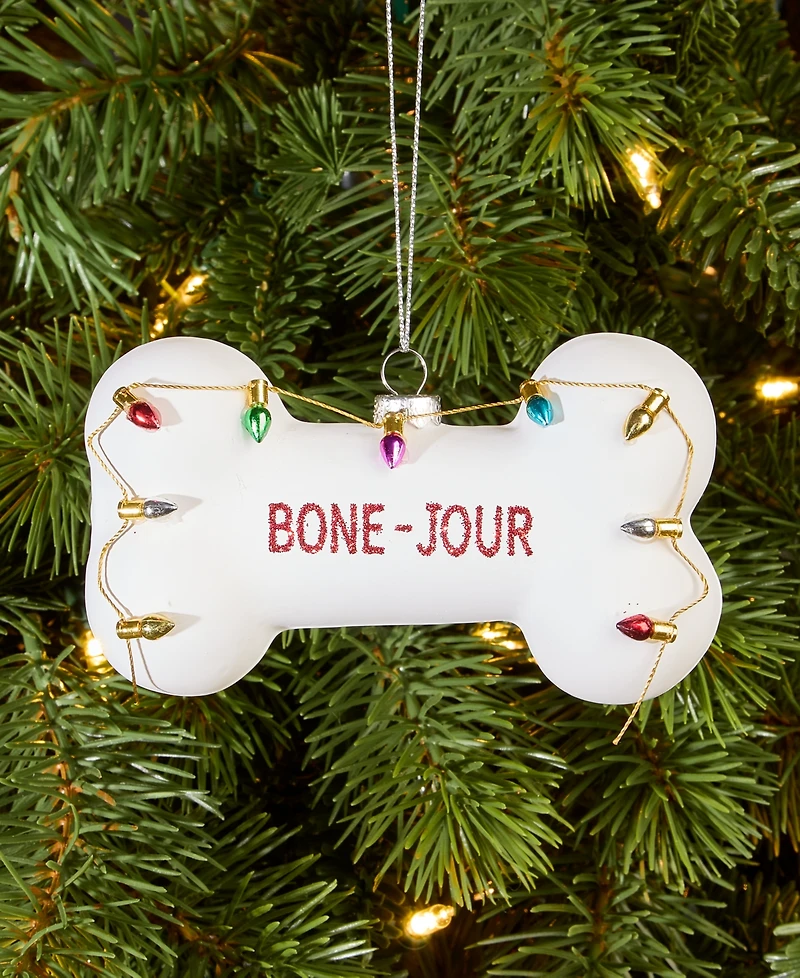 Holiday Lane Pets Dog Bone Ornament, Macy's Exclusive