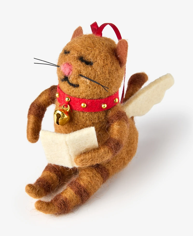 Holiday Lane Pets Angel Reading Cat Ornament, Macy's Exclusive