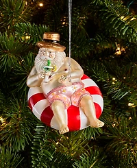 Holiday Lane Florida Glass Beach Santa Ornament, Macy's Exclusive