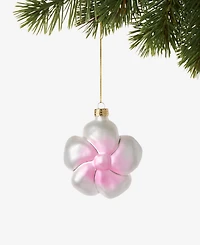 Holiday Lane Hawaii Pink & Gold Flower Ornament, Exclusively at Macy's