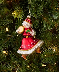 Holiday Lane Texas Mrs. Claus Glass Ornament, Macy's Exclusive