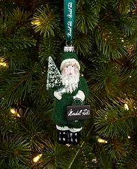 Holiday Lane Chicago Marshall Fields Beaded Santa Ornament, Macy's Exclusive