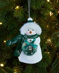 Holiday Lane Chicago Marshall Fields Snowman Ornament, Macy's Exclusive