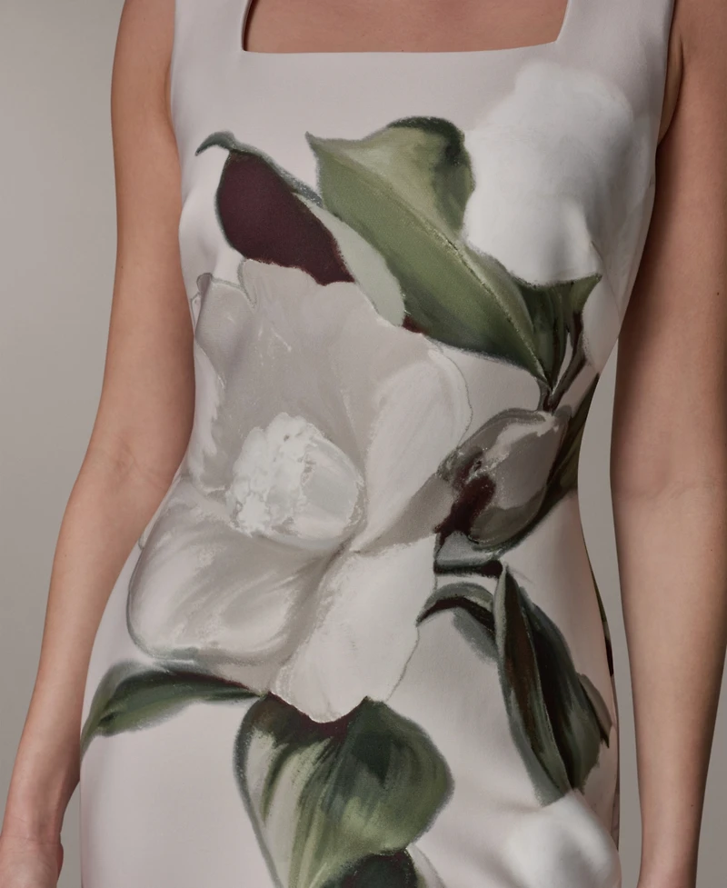 Donna Karan New York Petite Square Neck Sheath Dress