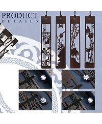 Gnuadz Wooden Bookmarks Vintage Carving Hollow Gifts