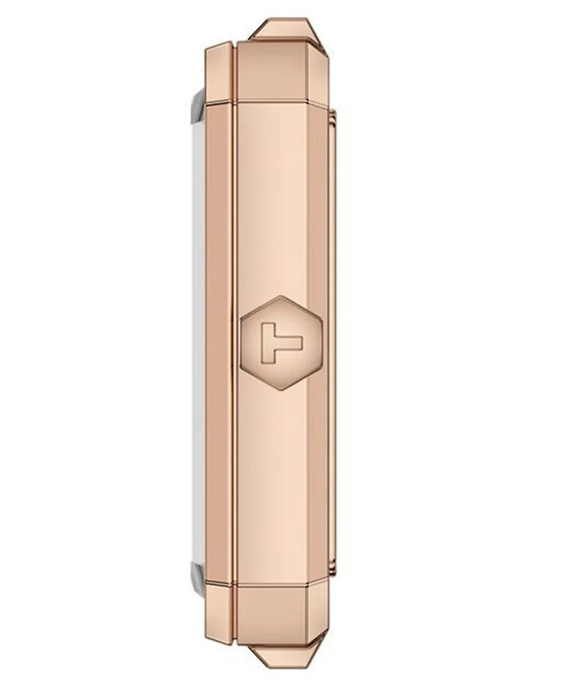 Tissot Women's Rectangular Silver Stainless Steel Watch 21.8mm