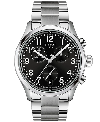 Tissot Men's Round Silver Stainless Steel Watch 42mm
