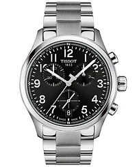 Tissot Men's Round Silver Stainless Steel Watch 42mm