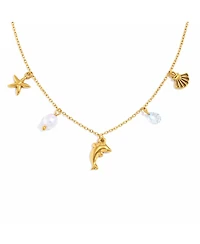 Rebl Jewelry Ocean Charm Pendant Necklace