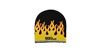 Fast & The Furious Men's Fast & Furious Flame Logo Black Acrylic Skull Beanie
