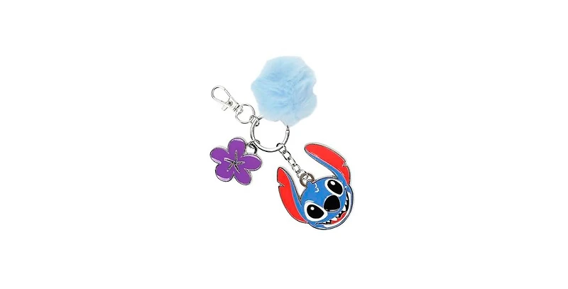 Disney Lilo and Stitch Multi-Charm and Pom Pom Keychain