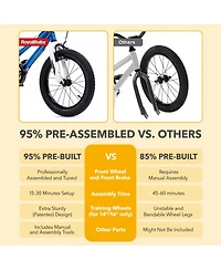 RoyalBaby Stargirl Children's Outdoor Bicycle 14 Inch with Training Wheels