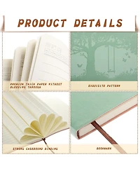 Gnuadz Tree Journal Notebook Pu Leather Lined Writing Bulk