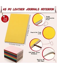Gnuadz A5 Pu Leather Soft Cover Ruled Writing Notebook