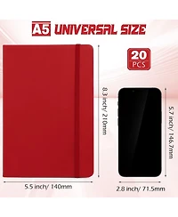 Gnuadz Lined Journal Notebooks A5 Hardcover Pu Leather Wide Ruled