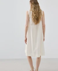 Mango Women's Embroidered Detail Cotton Nightdress