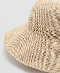 Mango Women's Natural Fiber Bucket Hat
