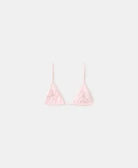 Mango Women's Floral Triangle Bikini Top