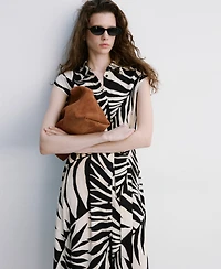 Mango Women's Printed Shirt Dress