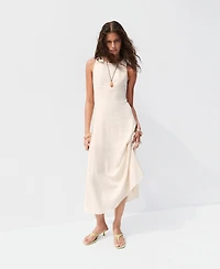 Mango Women's Kitten-Heel Leather Sandals