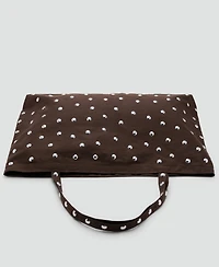 Mango Women's Stud Shopper Bag