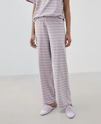 Mango Women's Cotton Striped Pajama Pants