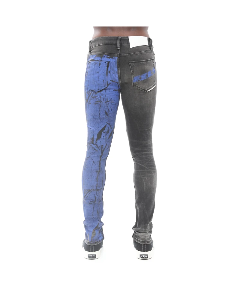 Hvman Chosen To Prevail x Cult Men's Strat Super Skinny Fit Jean Crinkled