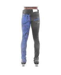 Hvman Chosen To Prevail x Cult Men's Strat Super Skinny Fit Jean Crinkled