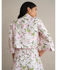 Hobbs London Women's Lana Cropped Floral Jacket