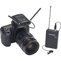 Samson Concert 88 Camera Frequency-Agile Uhf Wireless Lavalier Microphone System, D: 542 to 566 MHz