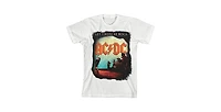 Ac/Dc Boys Let There Be Rock Acdc Youth White T-shirt-Medium