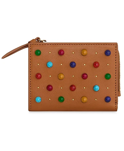 Rebecca Minkoff Megan Slim Mini Cabachon Studs Wallet