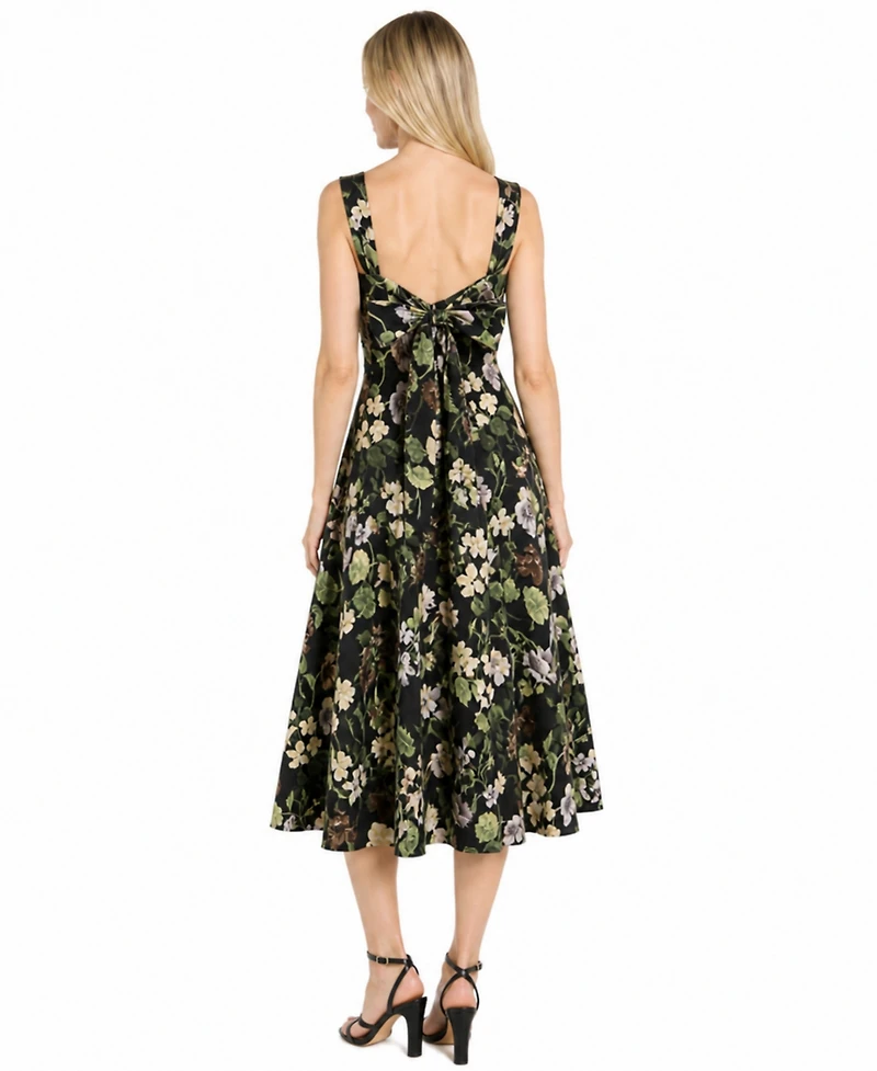 R & M Richards Women's Cotton Midi Dress