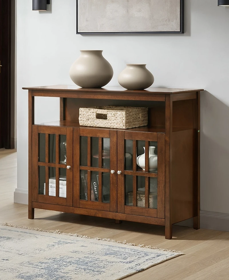 Convenience Concepts 47.75" Big Sur Deluxe Pine Storage Tv Stand