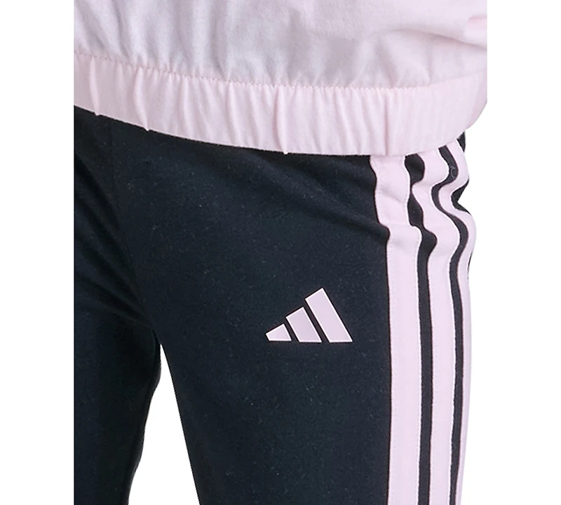 adidas Girls' 2T-6X Long-Sleeve Sweatshirt and Pants, 2-Piece Set
