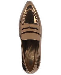 Jessica Simpson Women's Nanelie Pointed Toe High-Heel Platform Loafers