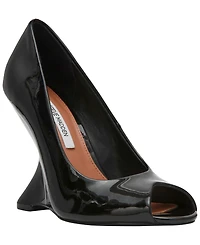Steve Madden Women's Palmetto High Peep Sculpted Wedge Pumps