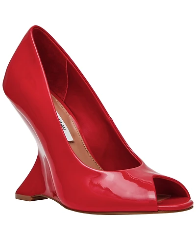 Steve Madden Women's Palmetto High Peep Sculpted Wedge Pumps