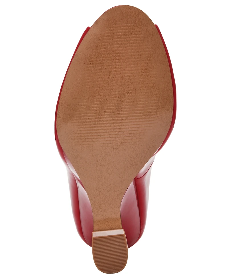 Steve Madden Women's Palmetto High Peep Sculpted Wedge Pumps
