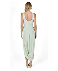 endless rose Women's Contrast Flowy Maxi Dress