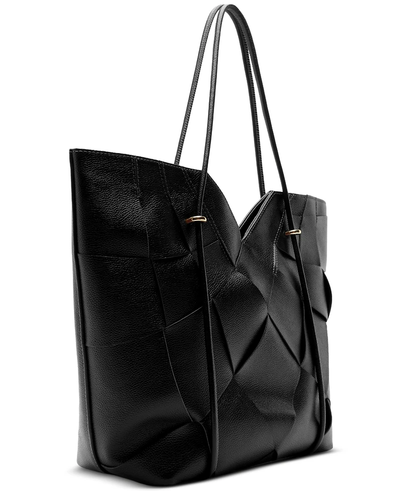 Arezzo Sarah Medium Leather Tote Handbag