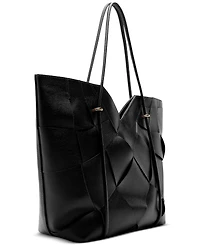 Arezzo Sarah Medium Leather Tote Handbag