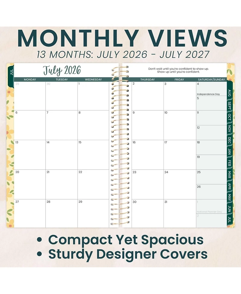 Gnuadz Blooming Wildly 2026-27 Pocket Planner 13 Month