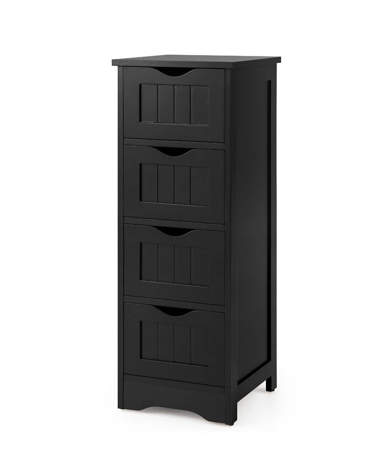 sumyeg 4-Drawer Freestanding Floor Storage Cabinet with Anti-Tip Device