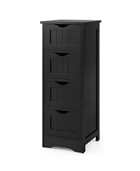 sumyeg 4-Drawer Freestanding Floor Storage Cabinet with Anti-Tip Device