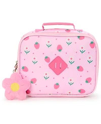 Rainbow Sugar Girls' Watercolor Elevated Backpack With Lunchbox , Pencil Case Set, Water Bottle with Lavender Lid and Carabinar, 5-Piece Set